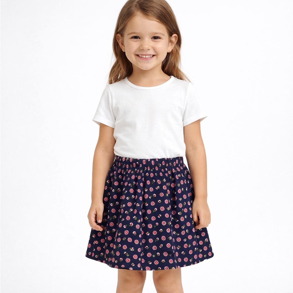 BONTON NWT Framboise Floral Valentines Day Heart Skirt